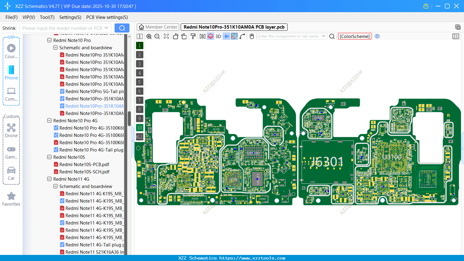 Xiaomi Redmi Note10Pro-351K10AM0A PCB Layer